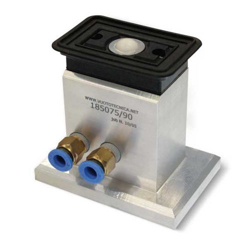 Ventosa para vidrio - 085075A  - VUOTOTECNICA - rectangular / de caucho / de aluminio