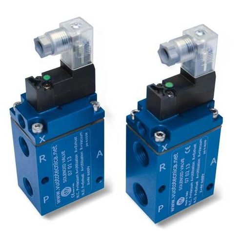 Electroválvula de control asistido - 070x13 series - VUOTOTECNICA - de 3 vías / NC / NA