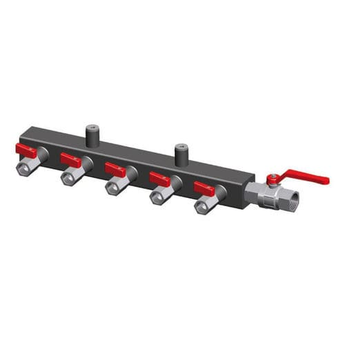 Manifold de vacío - COLL series - VUOTOTECNICA - multivía / de acero pintado / para bomba