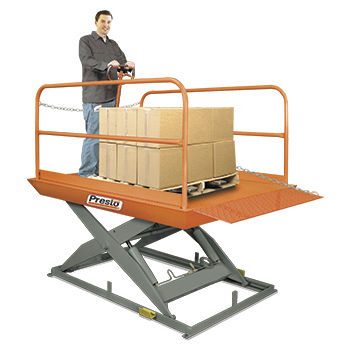 Mesa elevadora de muelle de carga - PDL series - Presto Lifts - de tijera / estacionaria