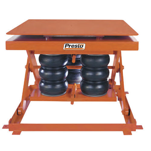 Mesa elevadora de tijera - AXSR series - Presto Lifts - neumática / estacionaria / para cargas pesadas