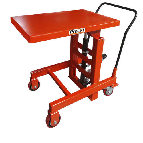 Mesa elevadora de columna - PL series - Presto Lifts - hidráulica / con pedal / móvil