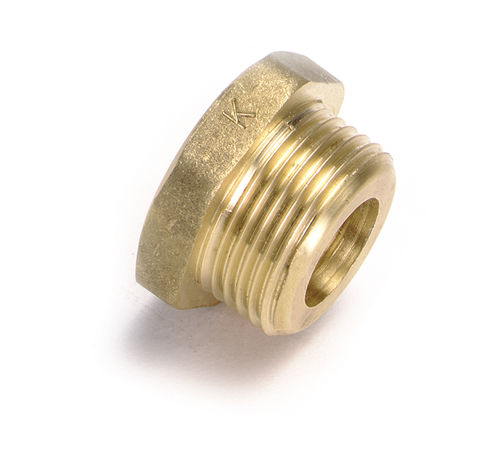 Tapón hexagonal - 50123 series - Isiflo AS - roscado / de latón / de reducción