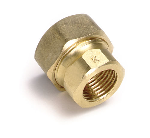 Adaptador hidráulico para tubos - 50137 series - Isiflo AS - hembra / de latón / recto