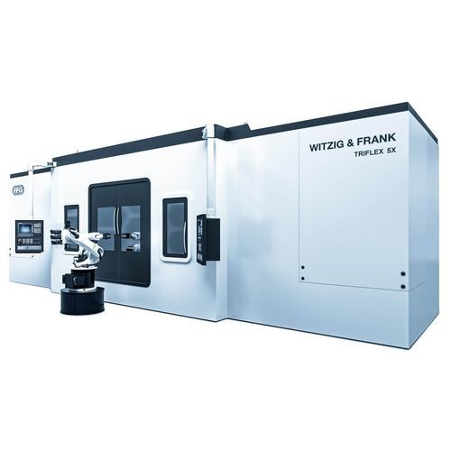 Centro de mecanizado CNC 5 ejes - TriFlex 5X - Hydromat - horizontal / con mesa rotativa / de 2 husillos