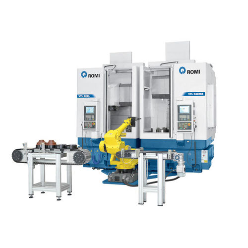 Centro de torneado vertical - VTL 500 series - Romi - CNC / 2 ejes / rígido