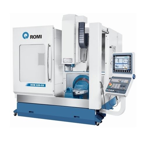 Centro de mecanizado CNC 5 ejes - DCM 620 series - Romi - vertical / con mesa rotativa / de alta precisión