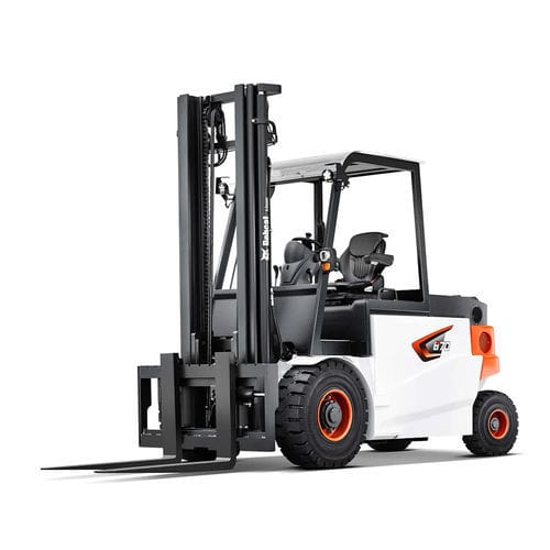 Carretilla elevadora eléctrica - B series - Doosan Industrial Vehicles - con operador sentado / de manipulación / con 4 ruedas