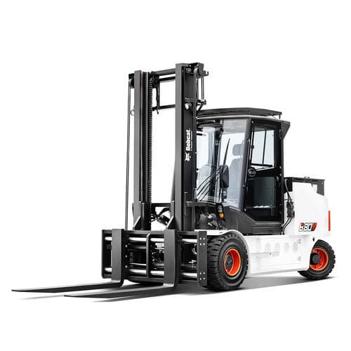 Carretilla elevadora eléctrica - B series - Doosan Industrial Vehicles - con operador sentado / de manipulación / con 4 ruedas