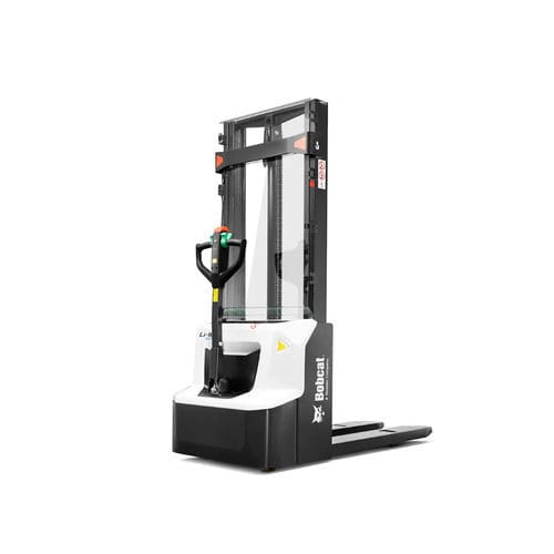 Apiladora eléctrica - LSM12N series - Doosan Industrial Vehicles - con operador a pie / con conductor plantado / para batería