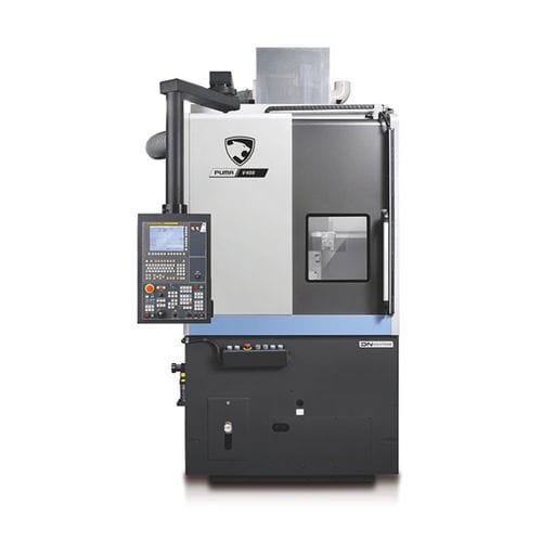 Centro de torneado CNC - PUMA V40 series - DN SOLUTIONS - vertical / 2 ejes / 12 herramientas