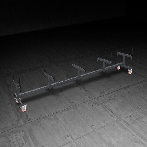 Carro de transporte - BAR - Emmegi Group - de aluminio / para transportar perfiles de aluminio / para barras