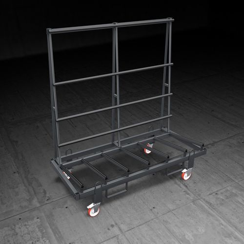 Carro de montaje - WT 450 - Emmegi Group - de PVC / para transportar ventanas / para puertas
