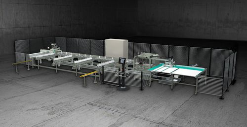 Máquina de corte CNC - V-CUT - Emmegi Group - de hoja rotativa / para PVC / para aluminio