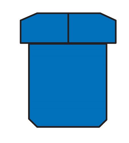 Junta rectangular - HDP 330 - Simrit - de pistón
