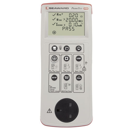 Comprobador PAT - PrimeTest 250+ - Seaward - de seguridad eléctrica / de continuidad / portátil
