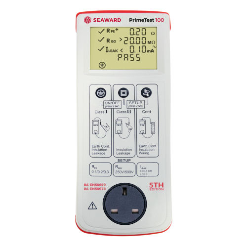 Comprobador PAT - PrimeTest 100 - Seaward - de aislamiento / de seguridad eléctrica / de fuga por tierra
