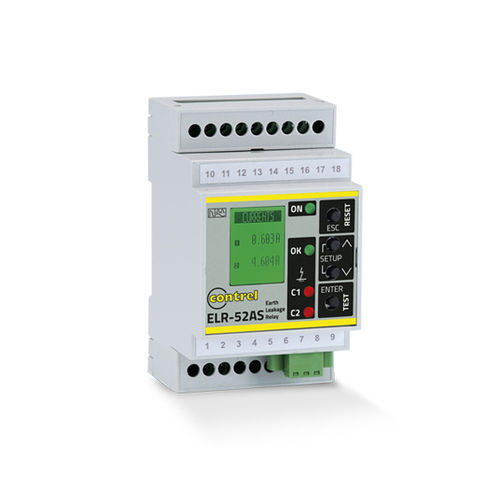 Relé de protección de fuga a tierra - ELR-52AS - Contrel elettronica - de corriente / AC / en riel DIN