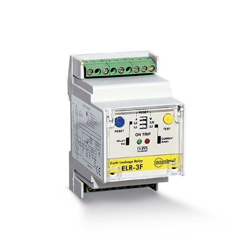 Relé de protección de fuga a tierra - ELR-3F series - Contrel elettronica - 2NA/NC / AC / DC