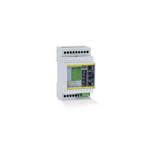 Relé de protección de fuga a tierra - ELR-4C  - Contrel elettronica - en riel DIN / RS485 / IEC