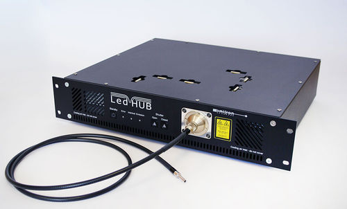 Fuente luminosa LED - LedHUB® - Omicron Laserprodukte GmbH - visible / de infrarrojos / UV