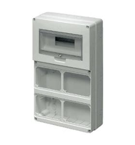 Caja eléctrica de ABS - 16 - 63 A | EC69035 - Elettrocanali - para rack para distribución eléctrica / con toma de corriente / preensamblada