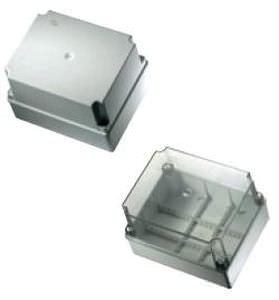 Caja de conexiones de pared - EC440C7 - Elettrocanali - libre de halógenos / de plástico / con tapa transparente