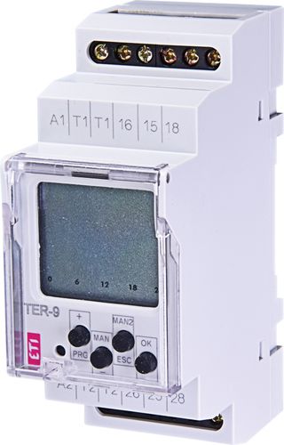Termostato electrónico - 002471803 - ETI - reglable / en riel DIN / digital
