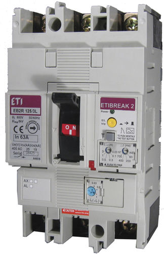 Interruptor diferencial modulable - 004671501 - ETI - en caja moldeada / en riel DIN