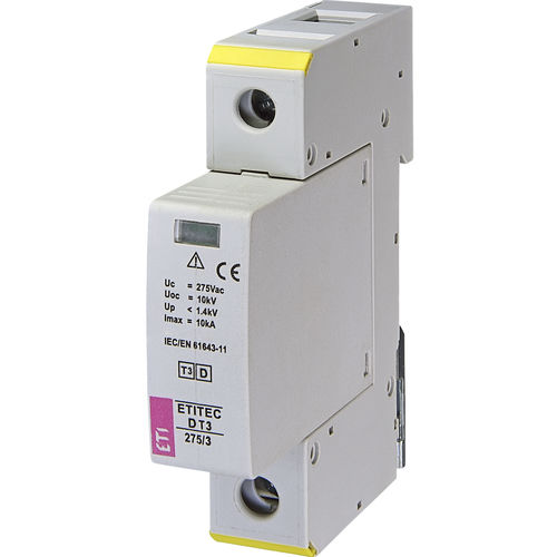 Protector de sobretensión de tipo 3 - 002440417 - ETI - modulable / en riel DIN / monofásico