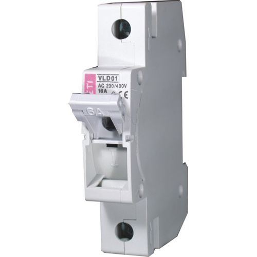 Interruptor seccionador de baja tensión - 002261001 - ETI - con fusibles tipo D0 / modular / en riel DIN
