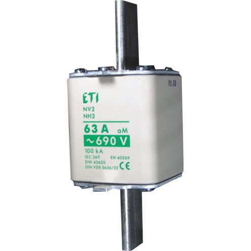 Fusible NH - 004181412 - ETI - clase aM / de baja tensión / para motor eléctrico