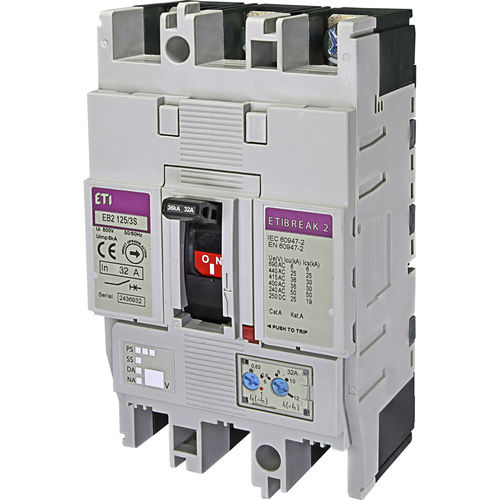 Disyuntor térmico - 004671042 - ETI - de baja tensión / contra cortocircuitos / ajustable
