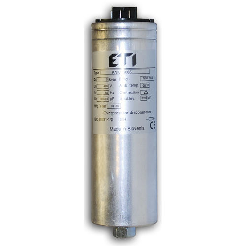 Condensador eléctrico de película de polipropileno - 004656641 - ETI - cilíndrico / de compensación factor de potencia / trifásico