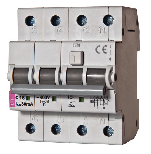 Interruptor diferencial AC - 002174511 - ETI - 2 polos / modulable / en caja moldeada