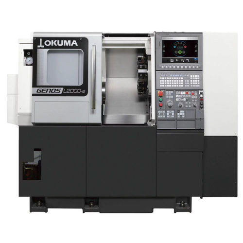 Torno CNC - GENOS L2000-e - OKUMA EUROPE GMBH - horizontal / 12 herramientas / potente