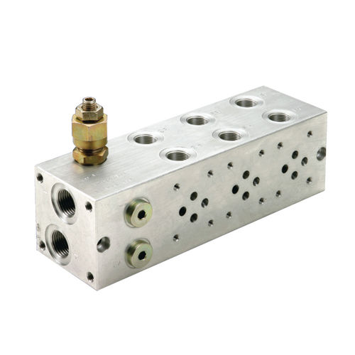 Manifold multivía - CETOP series - OMT Group - de aluminio / hidráulico / roscado