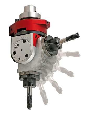 Cabezal de mecanizado de un eje - 0° - 100° | Smart Line Vario - Techniks - de ángulo variable