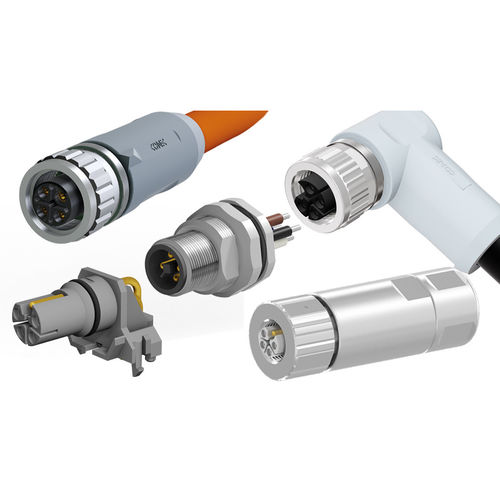 Conector de alimentación eléctrica - CONEC Elektronische Bauelemente GmbH - DIN / para montaje en panel / M12x1