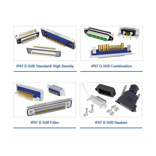 Conector D-sub - CONEC Elektronische Bauelemente GmbH - de datos / para uso industrial / IP67