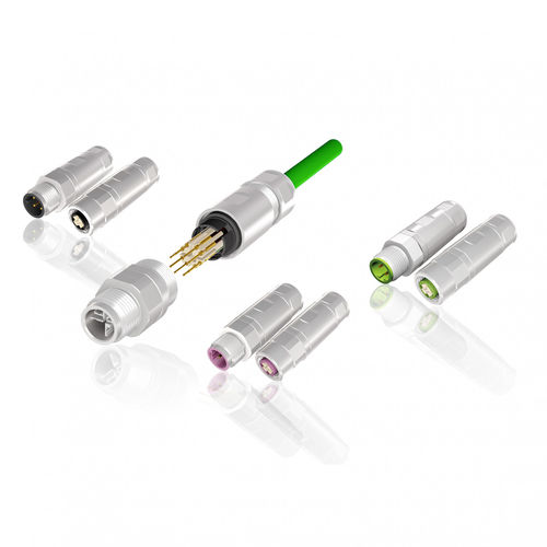 Conector de datos - CONEC Elektronische Bauelemente GmbH - Ethernet / de engaste / M12