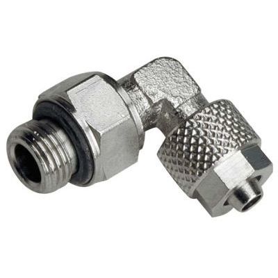 Racor neumático - A-WEd-MSv series - Timmer GmbH - rápido / codo de 90º / de metal