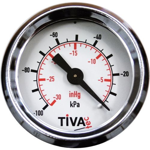 Manómetro de vacío de tubo Bourdon - M-DH-40-1/0-tivatec - Timmer GmbH