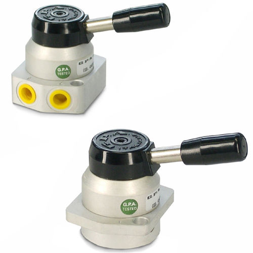 Distribuidor neumático rotativo - G 1/8 / G 1/2 - G.P.A. ITALIANA - de palanca / de 4 vías