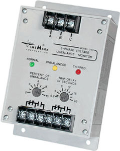 Relé de vigilancia de tensión - 102 - 380 V | 200 series - Time Mark - de desequilibrio de fases / trifásico / para motor eléctrico