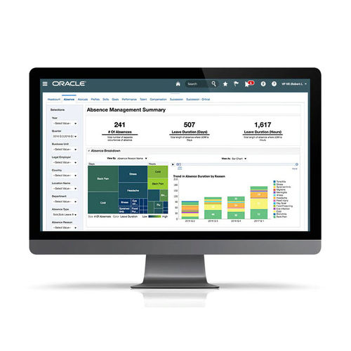 Software de gestión de recurso humano - HCM - Oracle - de mando / embarcado / para infraestructuras