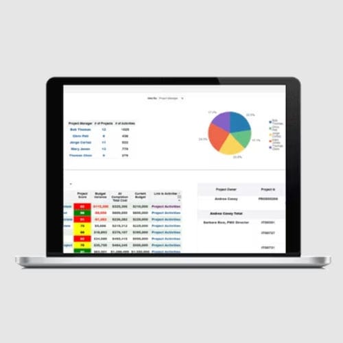 Software de gestión de proyectos - Primavera Analytics - Oracle - de ingeniería / para obras
