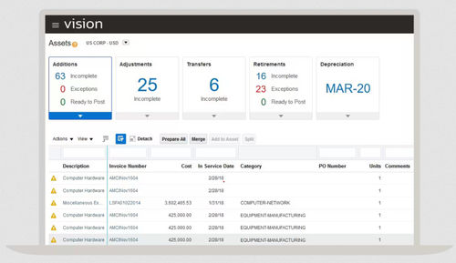 Software para la gestión del rendimiento - ERP  - Oracle - de análisis / para informes / de planificación