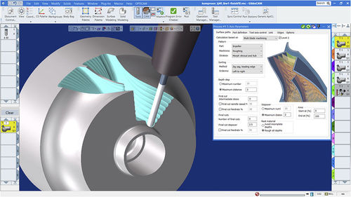 Software de interfaz - 5-Axis MultiBlade - GibbsCAM - de programación / de simulación / de mando