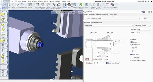 Software de interfaz - Swiss-type machining - GibbsCAM - de simulación / de CAM / de posicionamiento